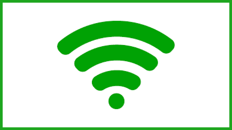 Значок сигнала WIFI зеленый