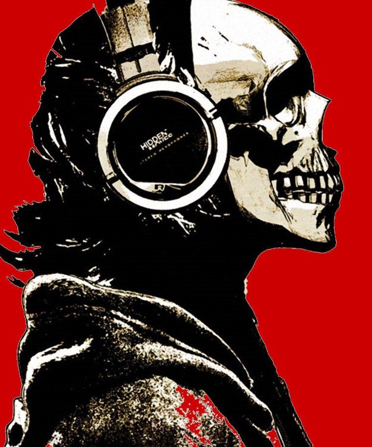 Череп в противогазе