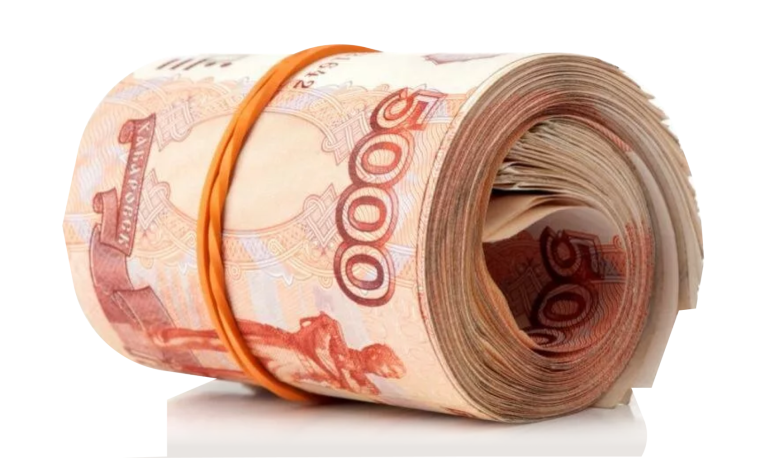 5000 Рублей на прозрачном фоне