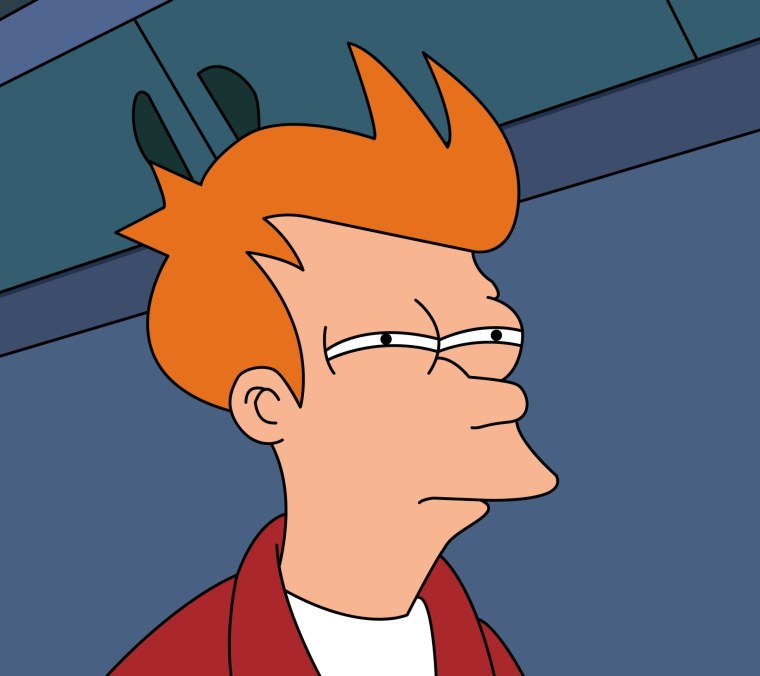 Фрай Футурама подозрительно