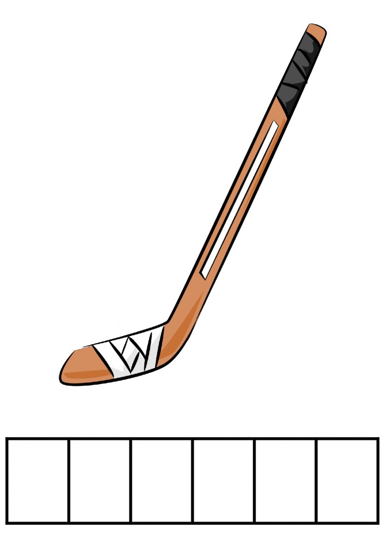 Хоккейная клюшка и шайба