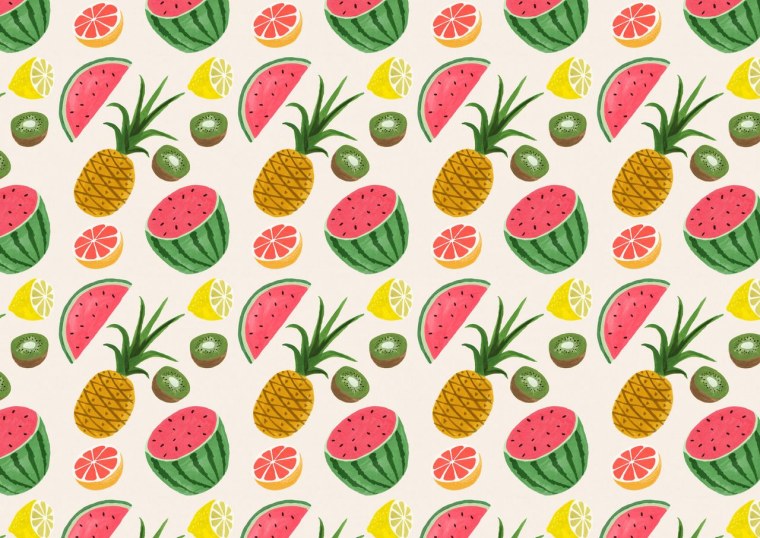 Принты с фруктами