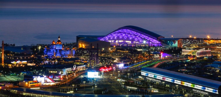 Вид на Олимпийский парк в Сочи