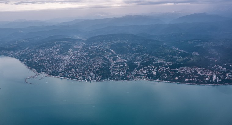 Аэропорт Адлер с высоты птичьего полета