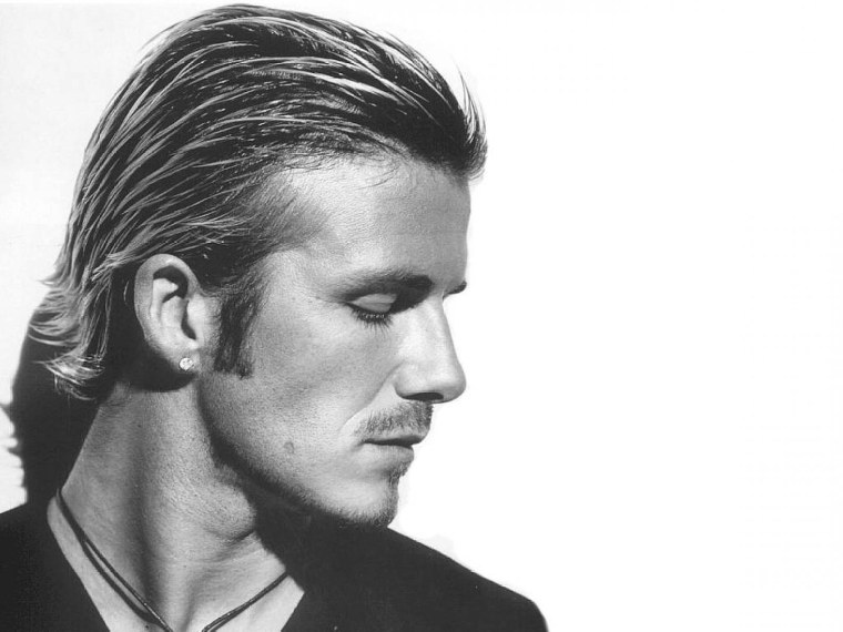 Дэвид Бекхэм профиль лица