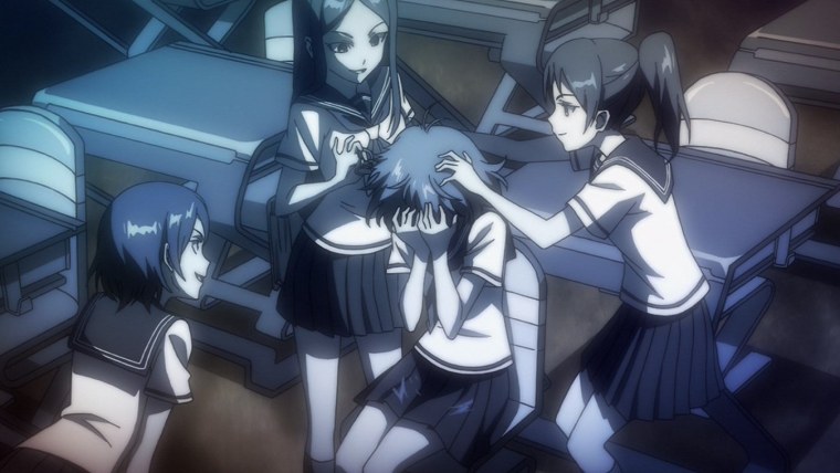 Издеваются в школе аниме