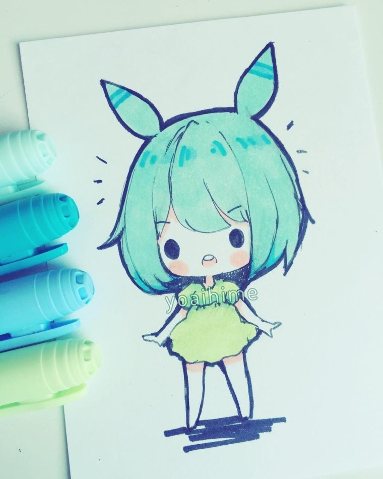 Аниме фломастерами для начинающих