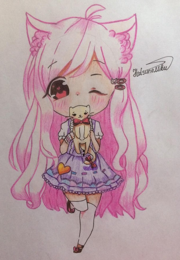 Аниме для срисовки цветные