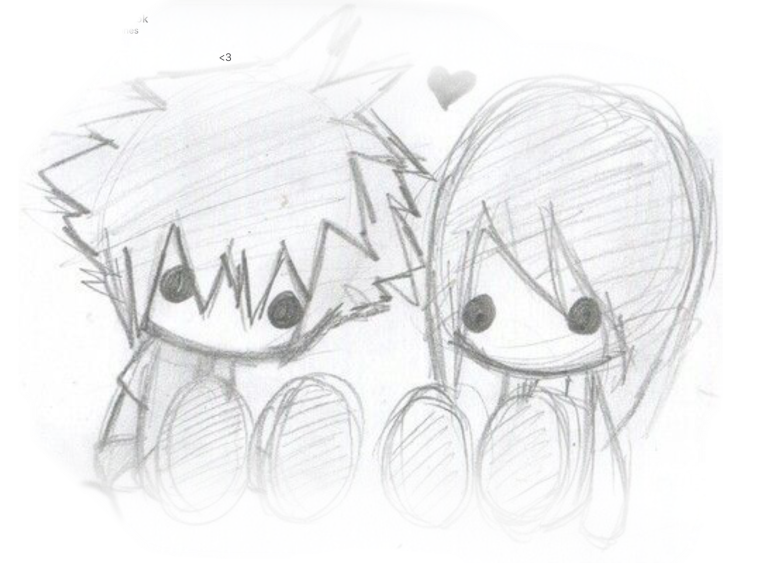 Рисунок аниме легкий