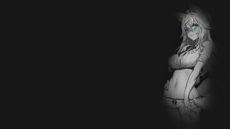 Аниме девушки на темном фоне