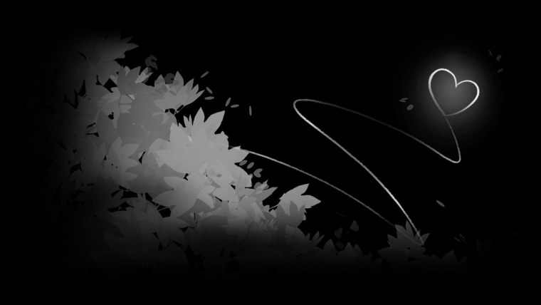 Тянка на черном фоне