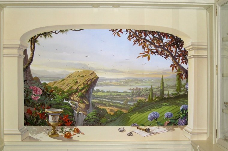 Роспись стен пейзаж