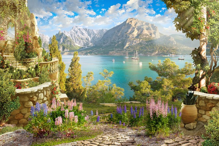 Фрески Апплико горы