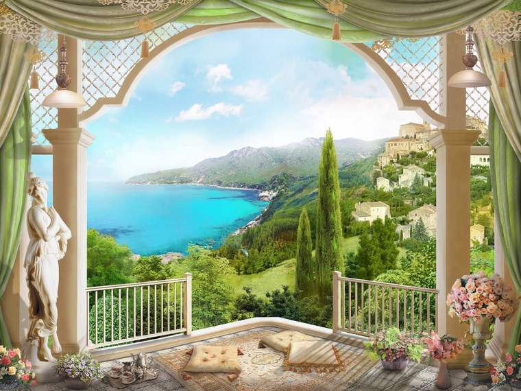 Фрески Апплико горы