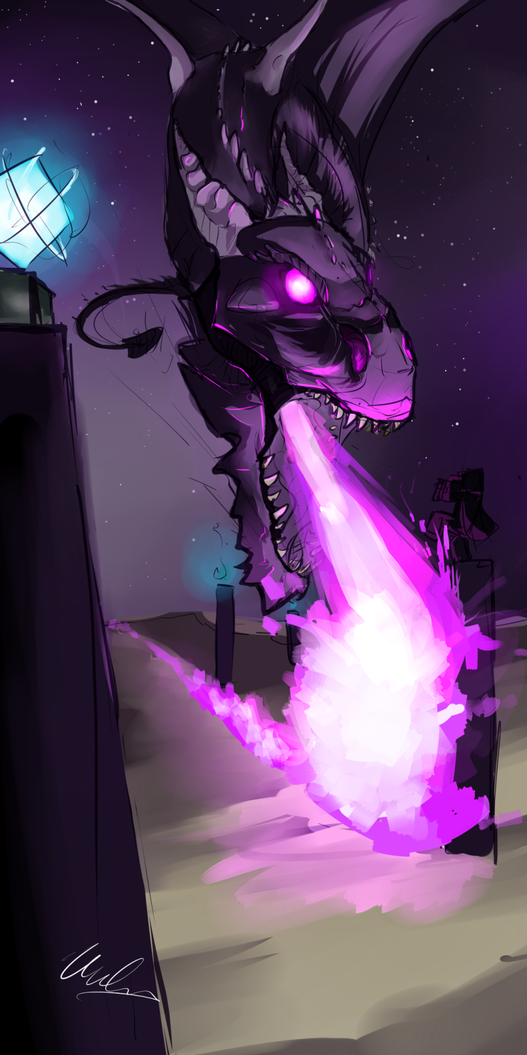 Майнкрафт ЭНДЕР дракон