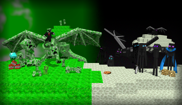 Майнкрафт ЭНДЕР мир дракон