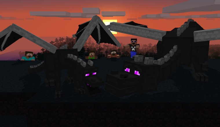 ЭНДЕР дракон и Стив арт