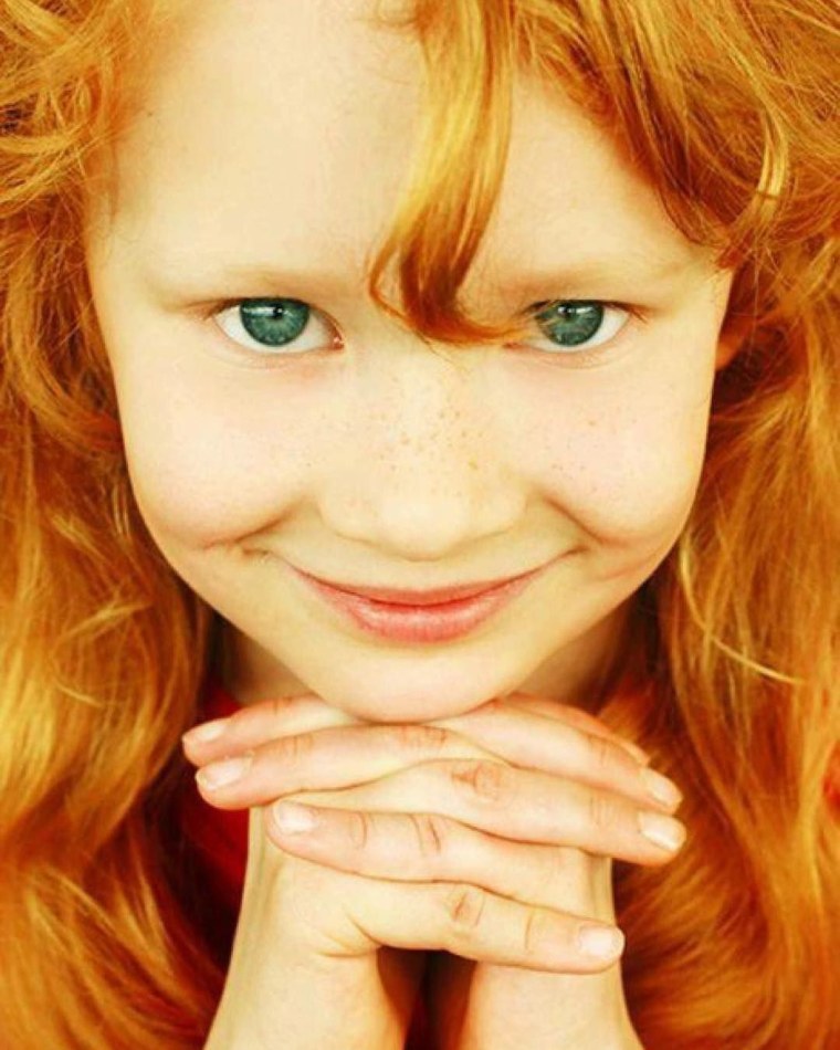 Дети с рыжими волосами