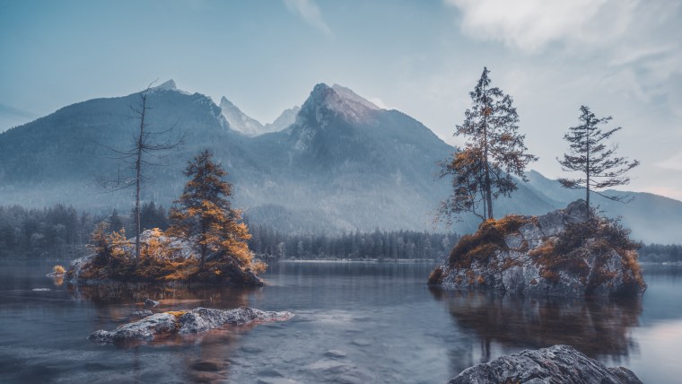 Скандинавия горы лес