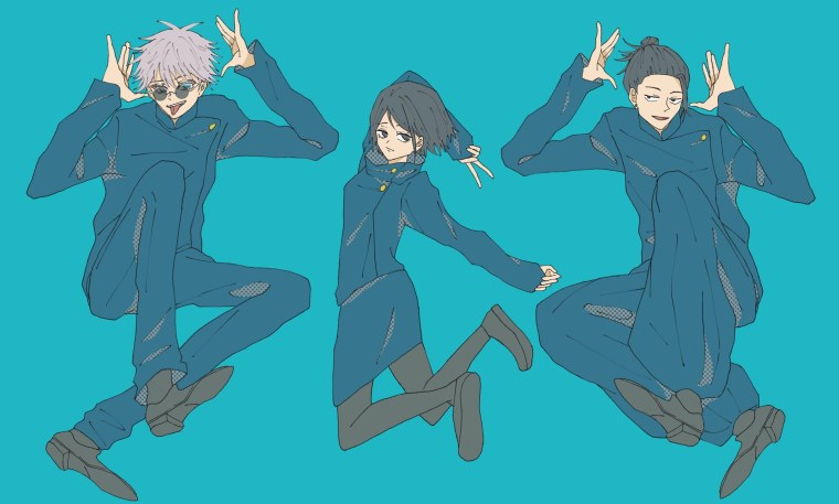 Аниме магическая битва Годжо Сатору арты