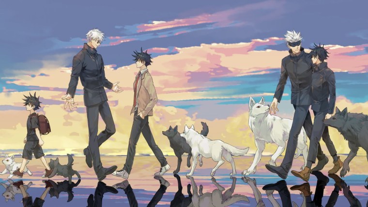 Фон магическая битва Годжо Сатору