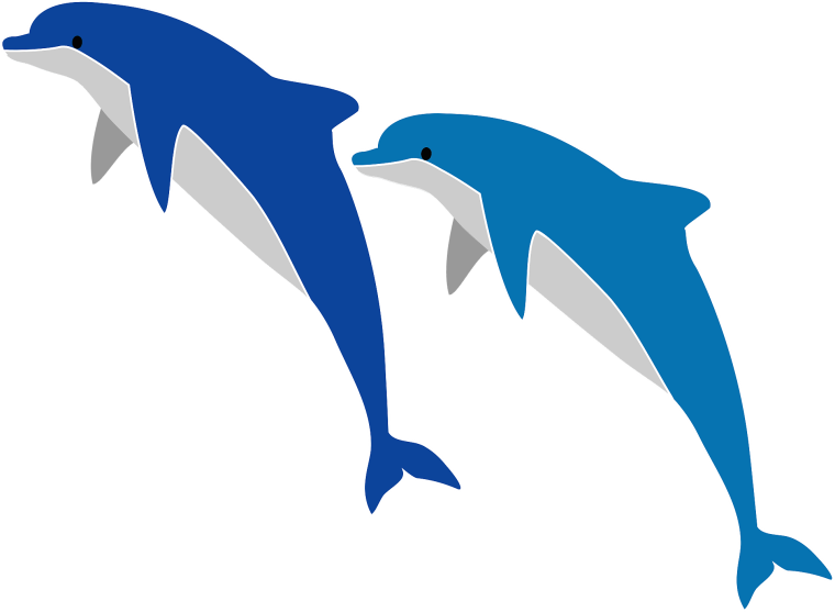 Дельфины вектор