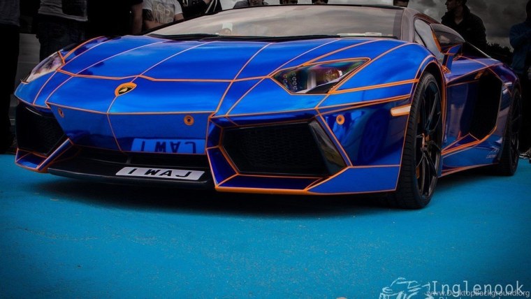 Ламборджини Венено голубая