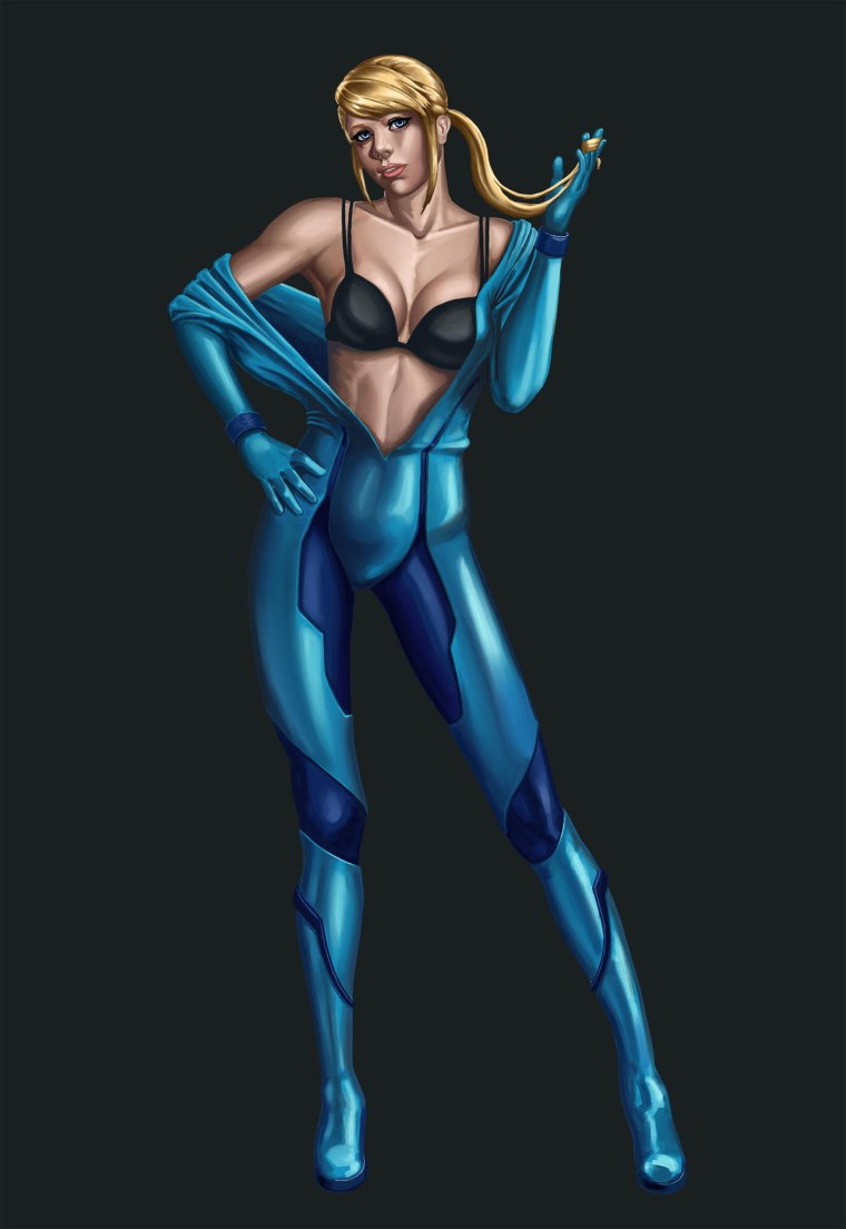 Самус Аран арт в броне