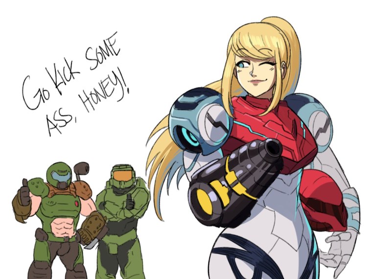 Doomguy кроссовер Samus