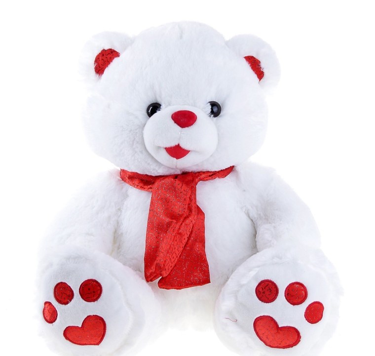 Мягкая игрушка на белом фоне