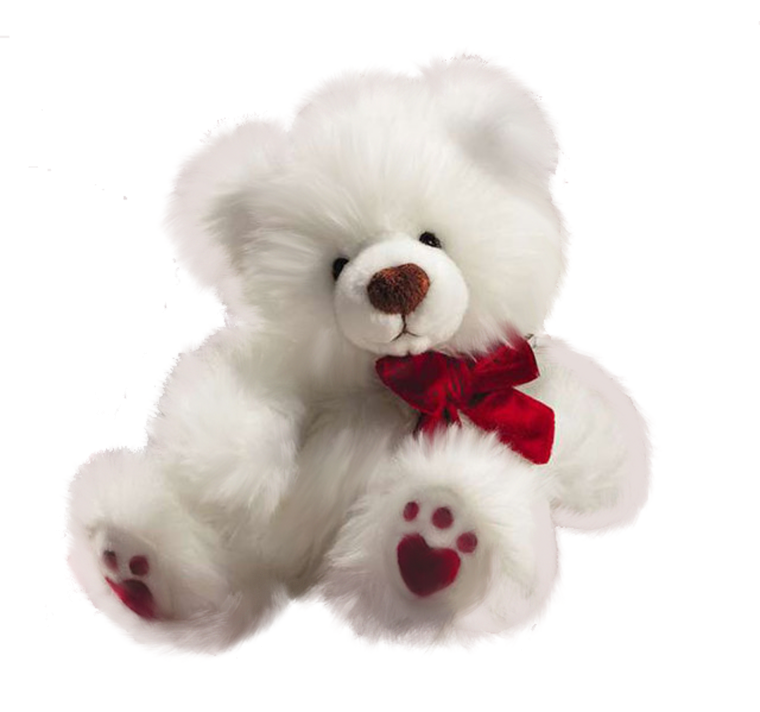 Мишка на белом фоне