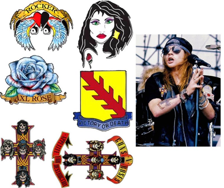 Тату Axl Rose