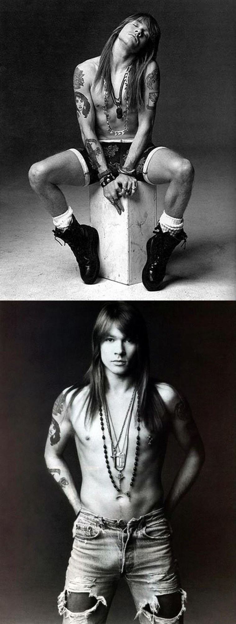 Эксл Роуз и Микки Рурк