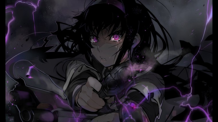 Аниме тян ангел тёмный