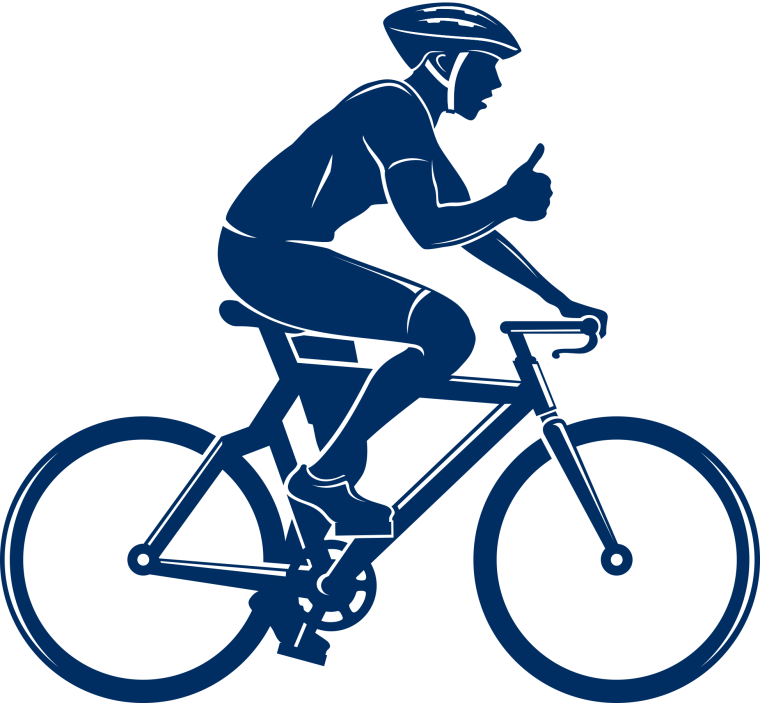 Человечек на велосипеде