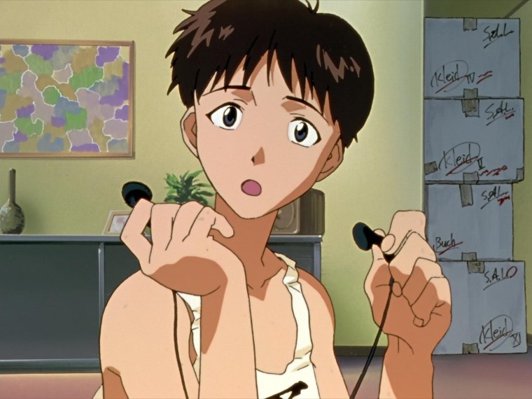 Синдзи Икари на стуле