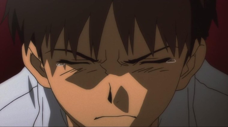 Синдзи Икари сидит