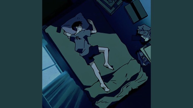 Синдзи Икари на кровати