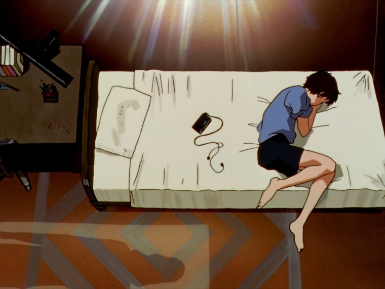 Синдзи Икари на кровати