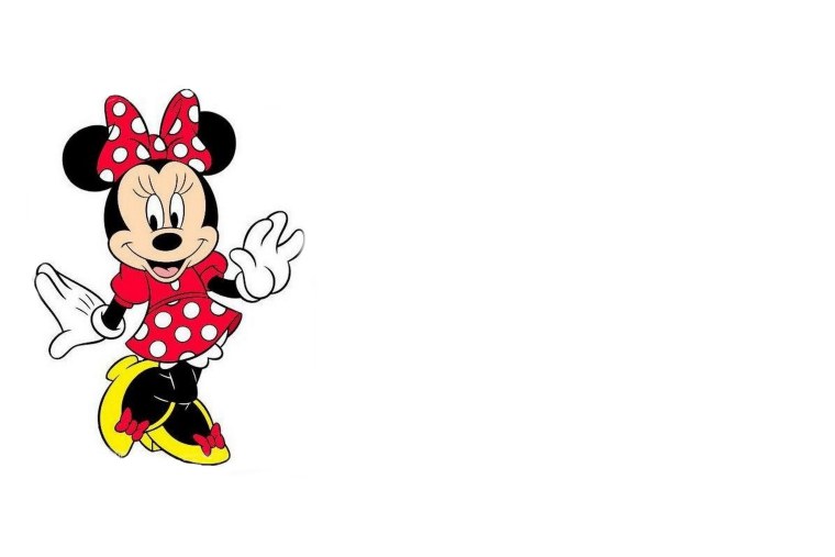 Минни Маус на белом фоне