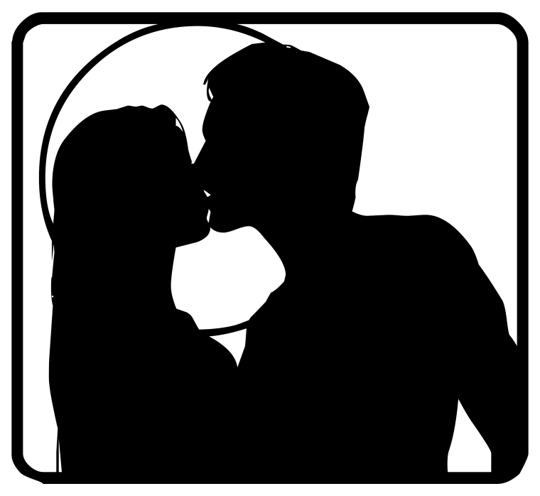 Влюбленные пары силуэты