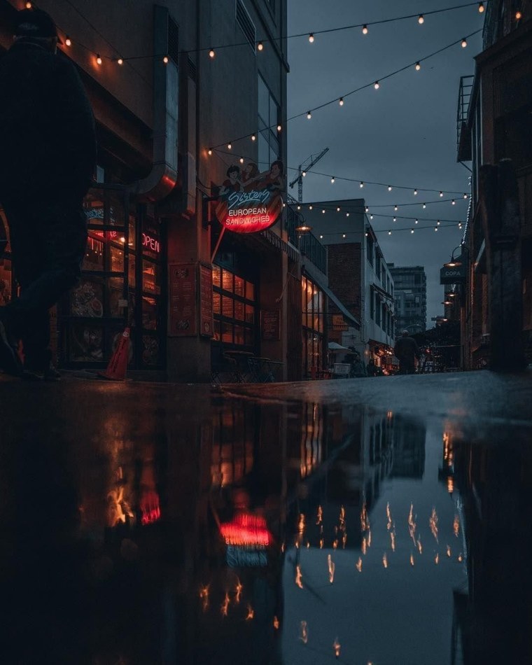 Эстетика неон улица