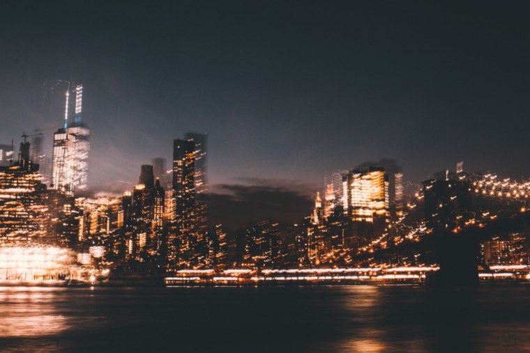 Эстетичный ночной город