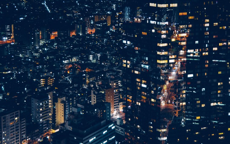 Улицы Псков ночью