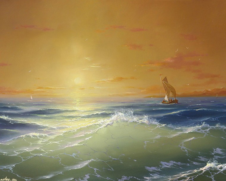 Картины море Джим Уоррен