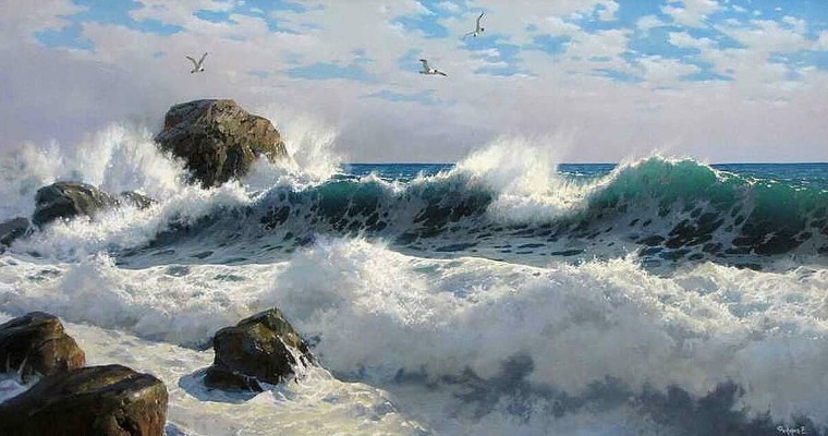 Художник Лим Сергей море маринист