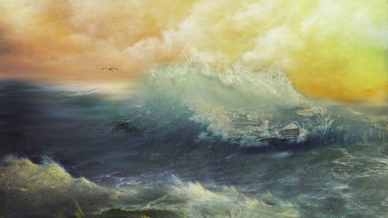 Море скалы Прибой