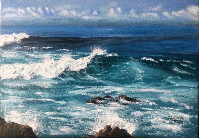 Морская волна в живописи