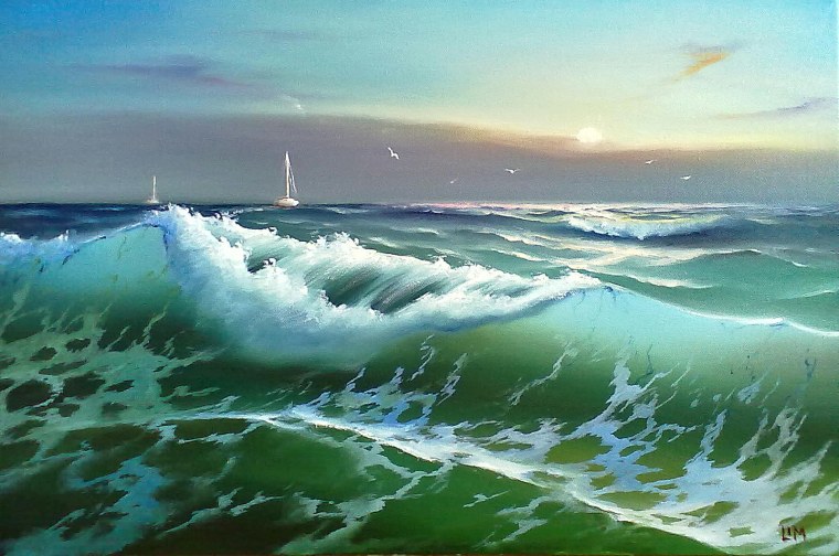 Художник Лим Сергей море маринист