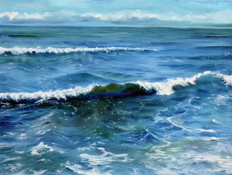 Волна живопись